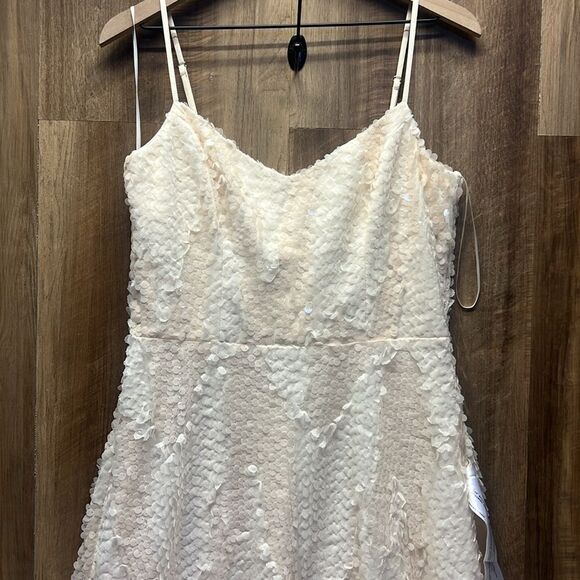 DRESS THE POPULATION - Sequin Midi Spaghetti Strap - Picture 3 of 9